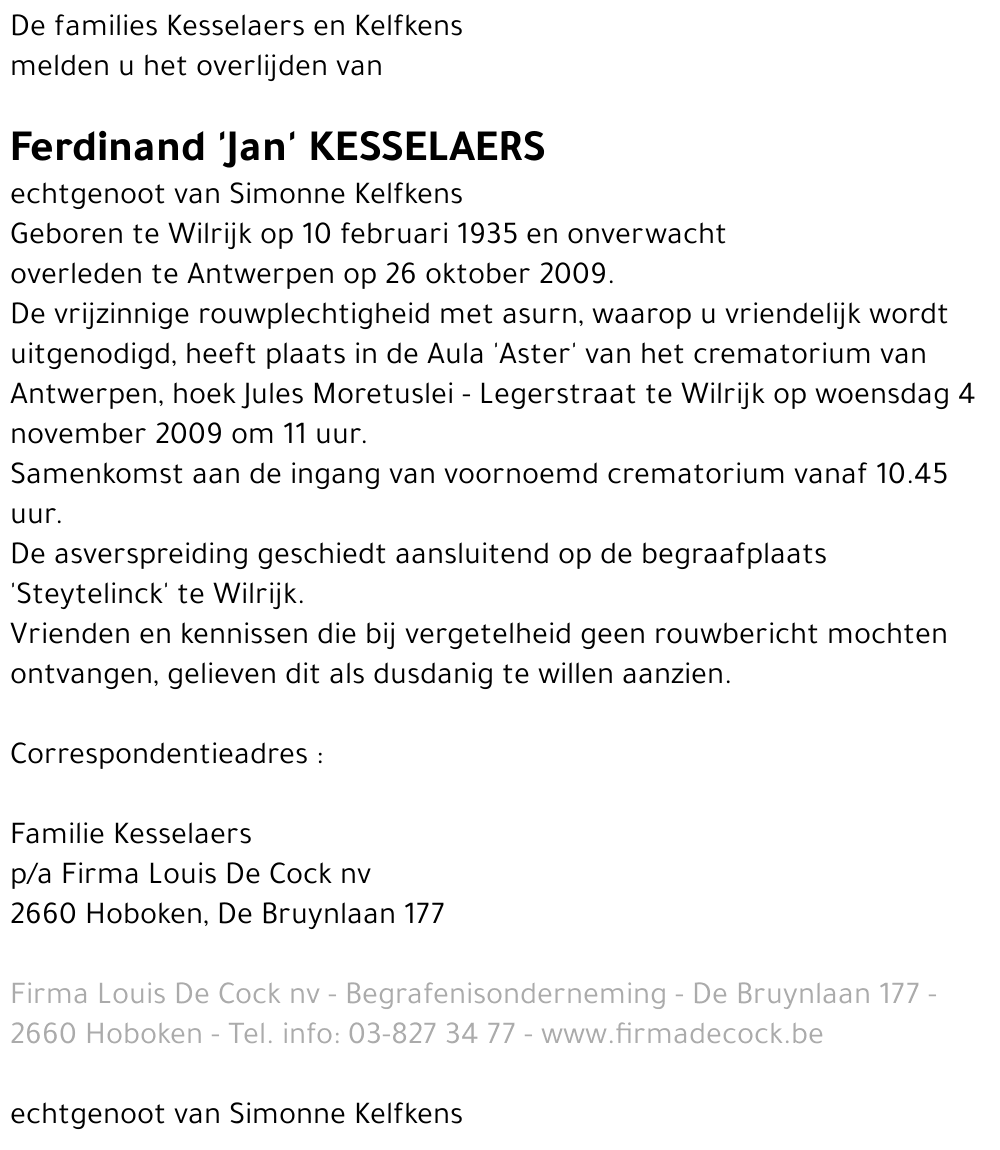Ferdinand Kesselaers