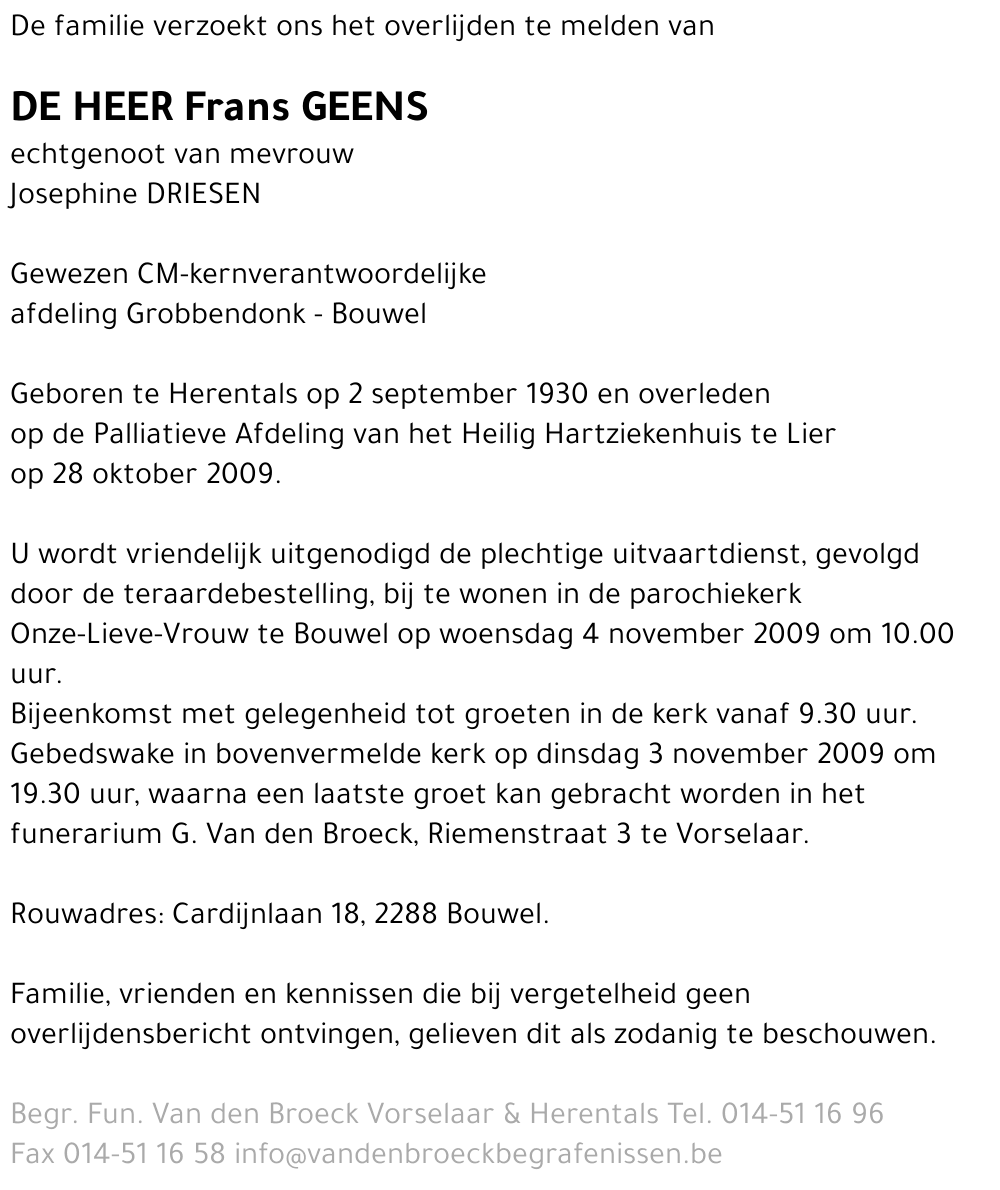Frans Geens