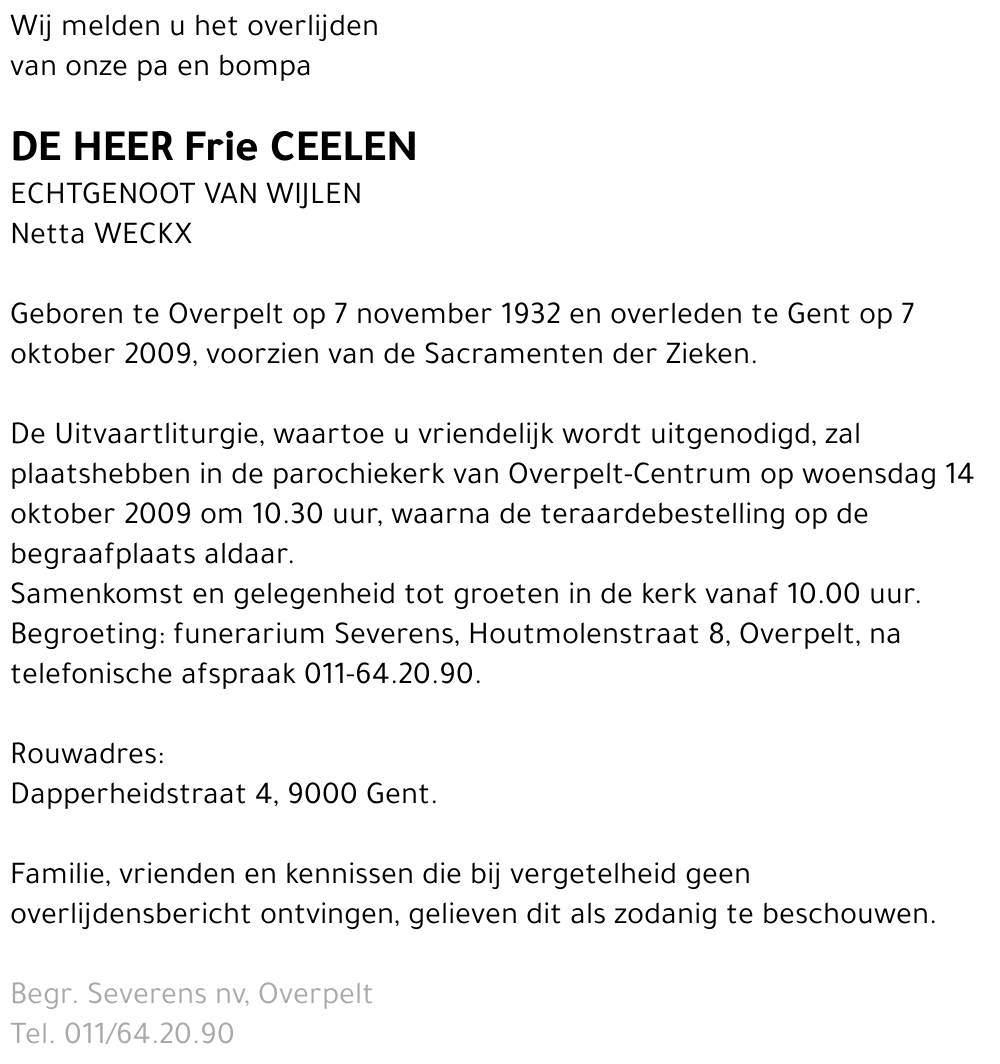 Frie Ceelen