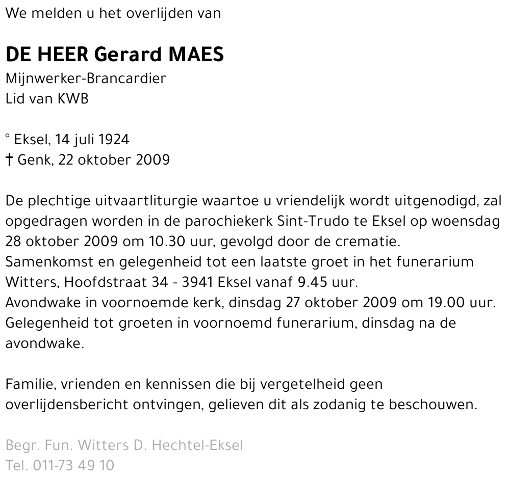 Gerard Maes