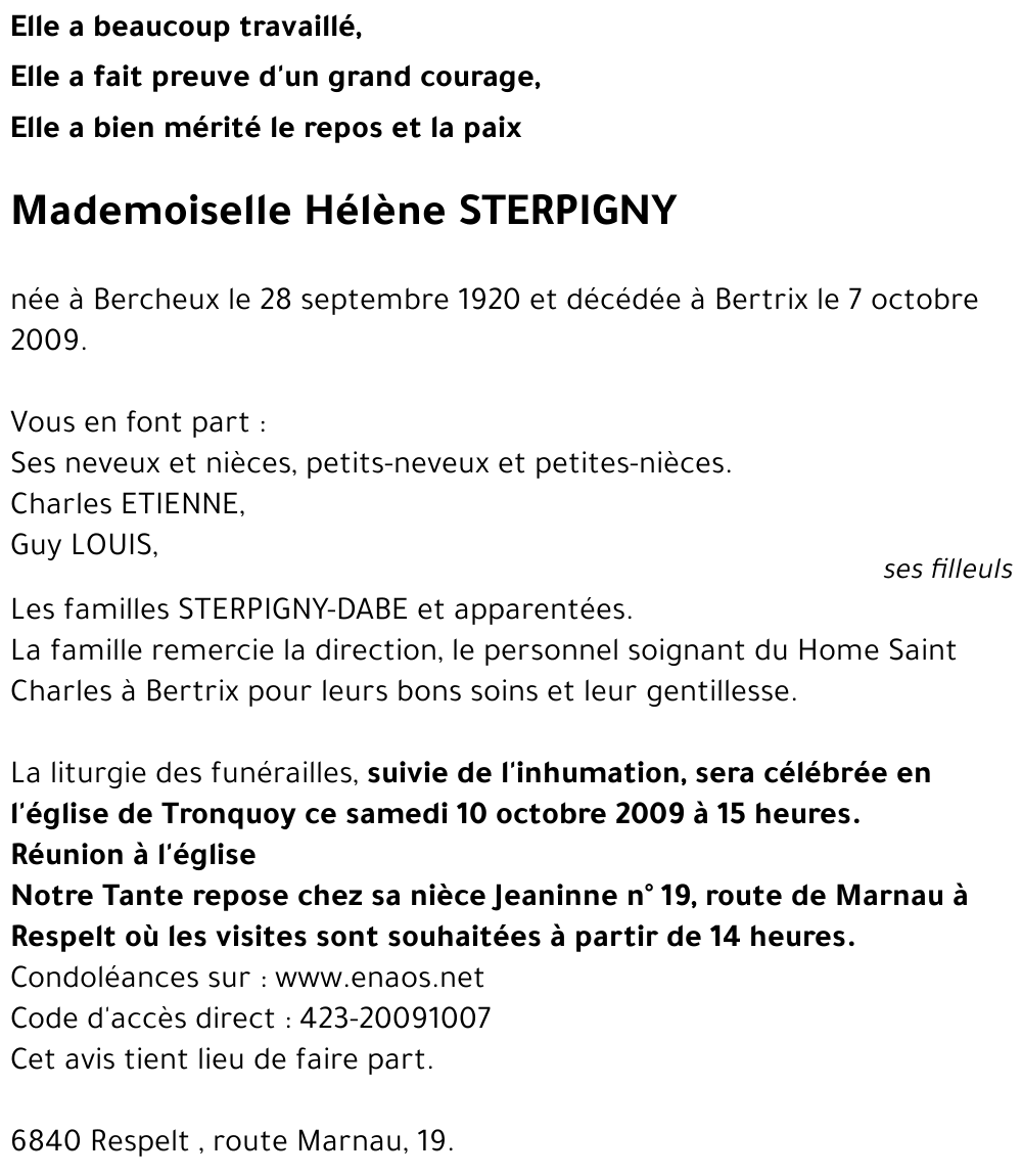 Hélène STERPIGNY