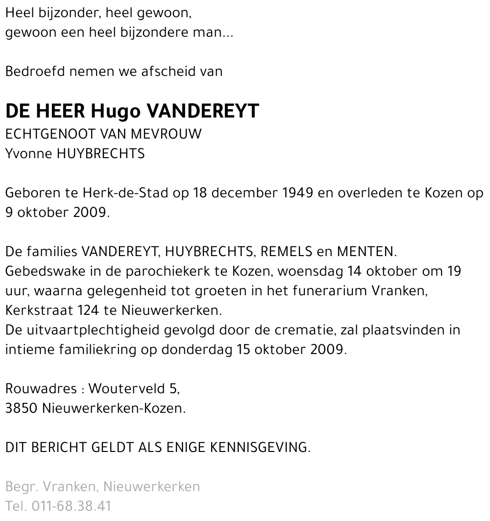 Hugo Vandereyt