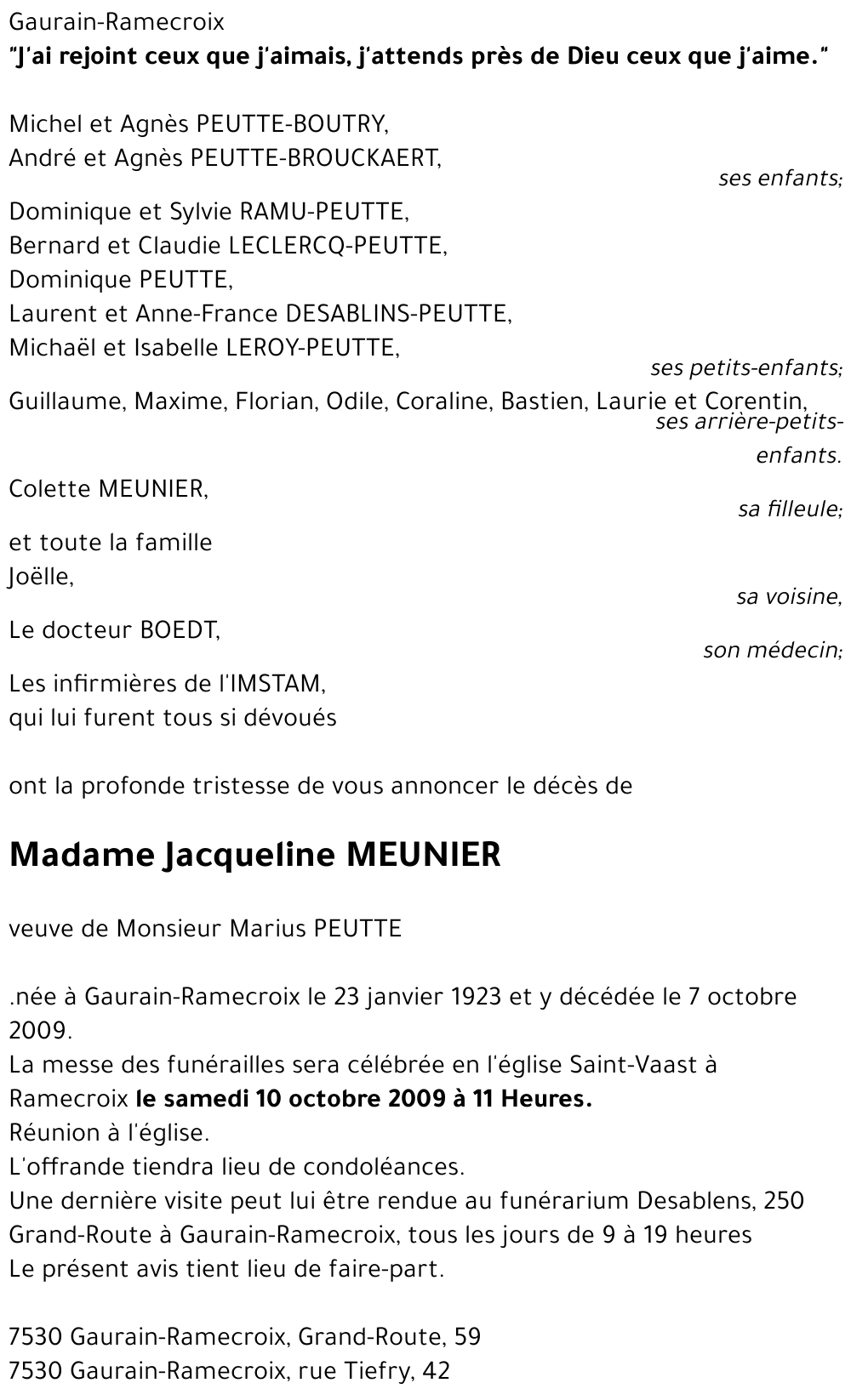 Jacqueline MEUNIER