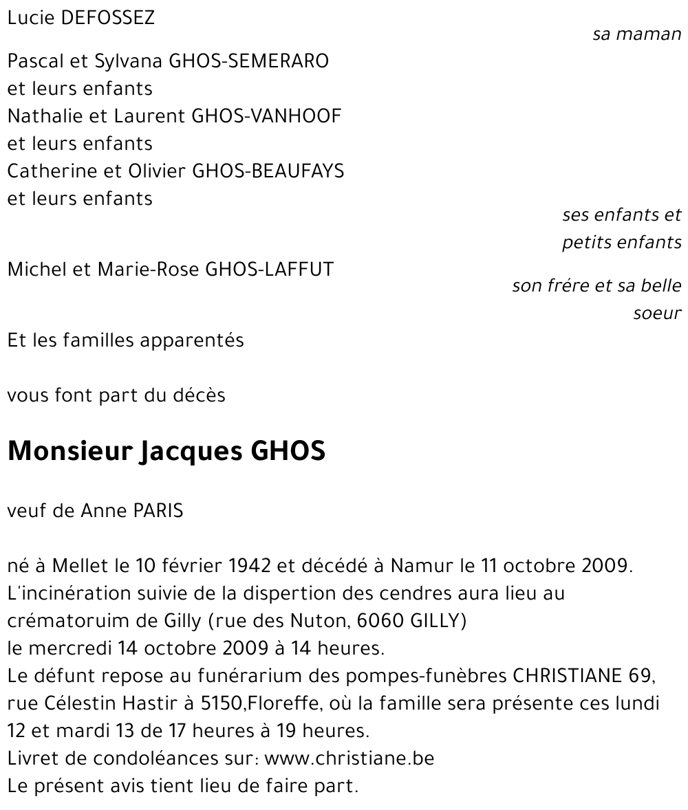 Jacques GHOS