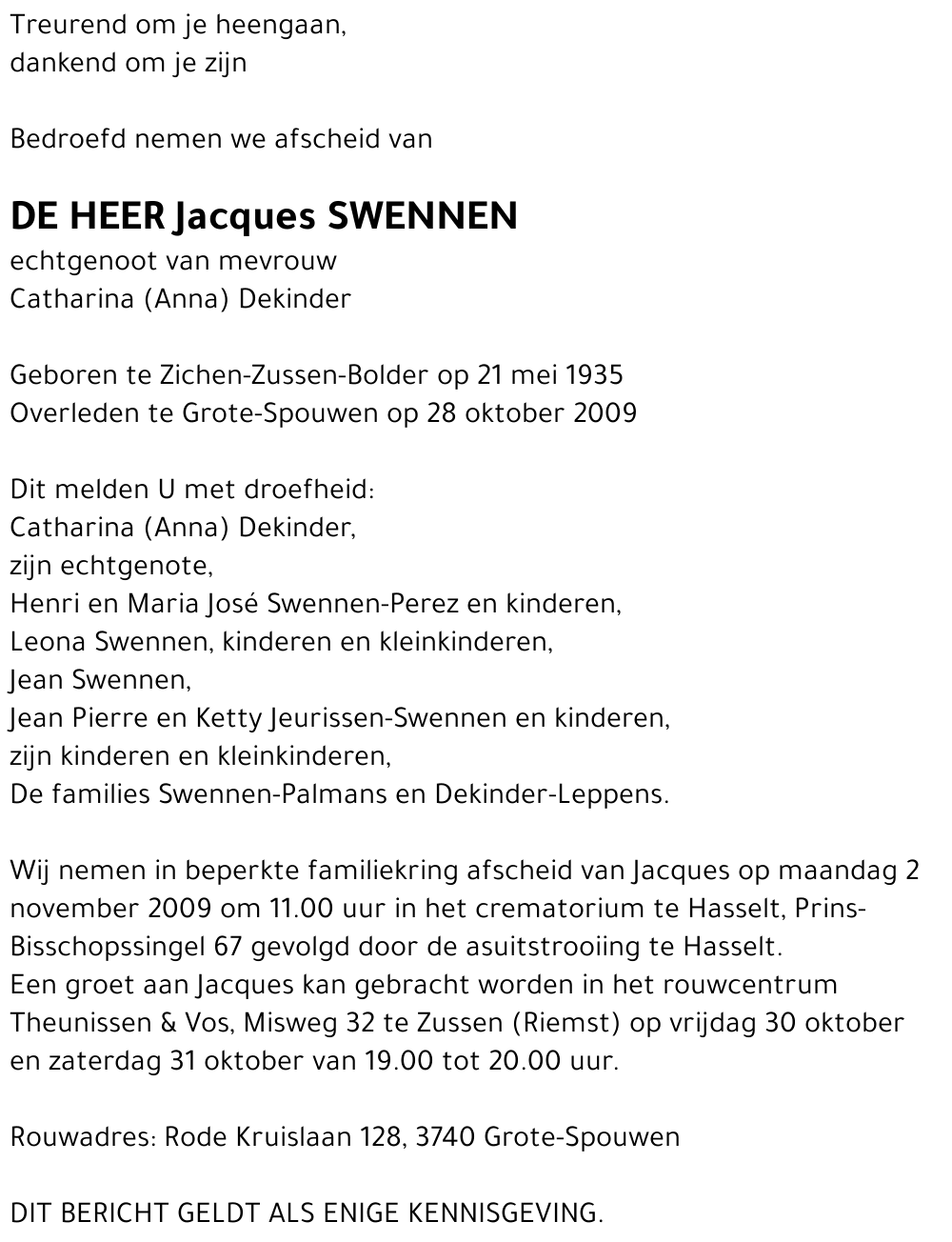 Jacques Swennen