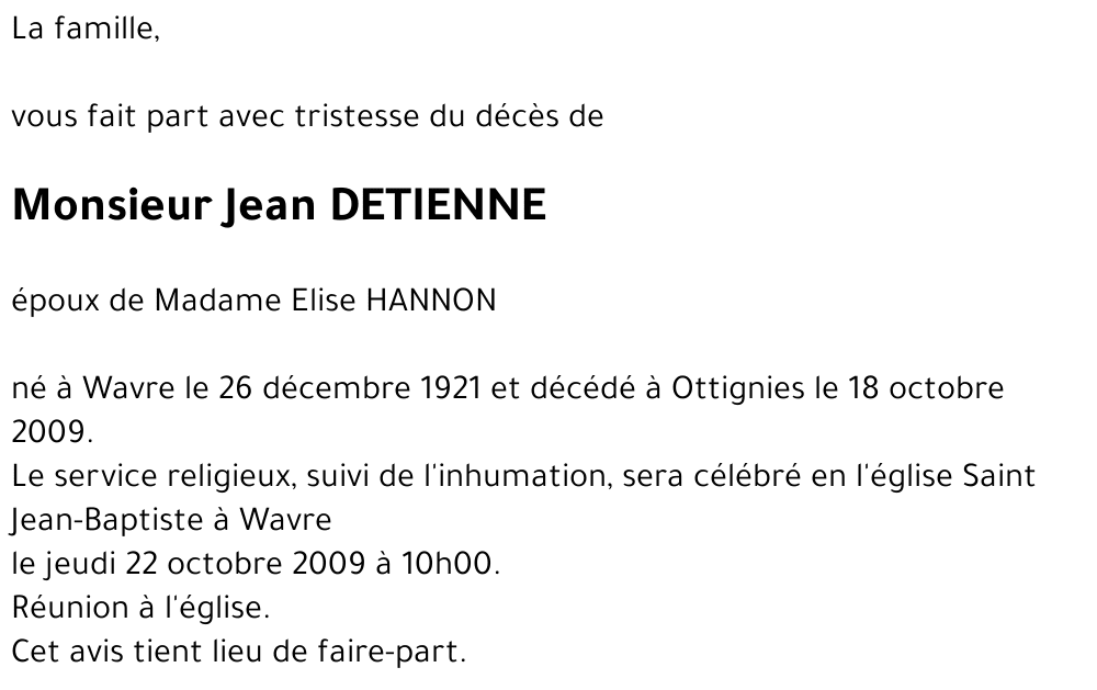 Jean DETIENNE