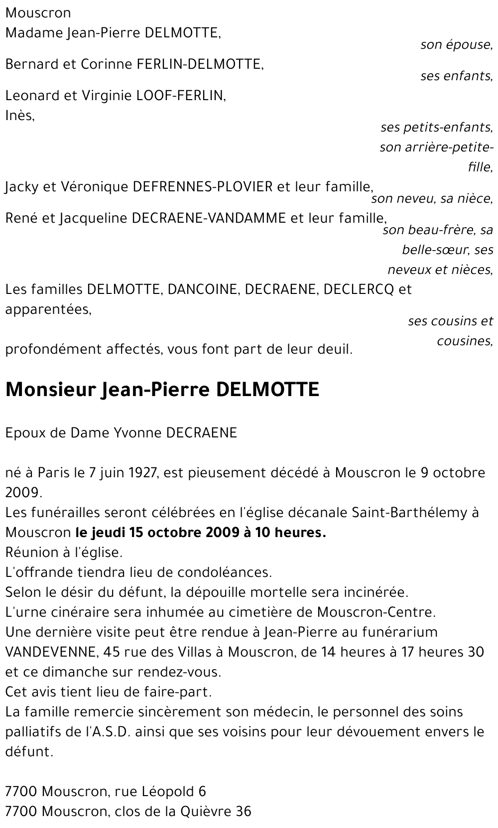 Jean-Pierre DELMOTTE