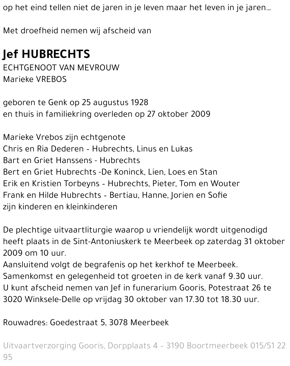 Jef Hubrechts