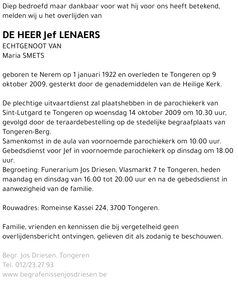 Jef Lenaers