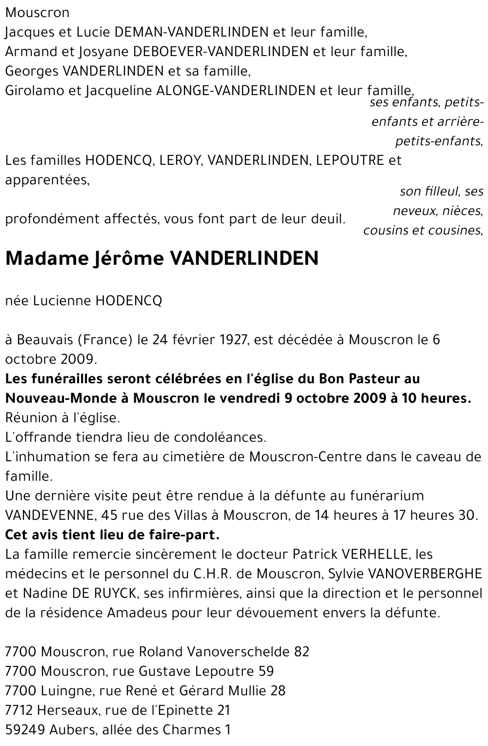 Jérôme VANDERLINDEN