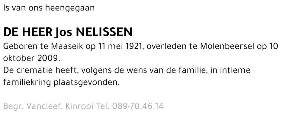 Jos Nelissen