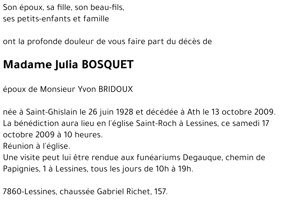 Julia BOSQUET
