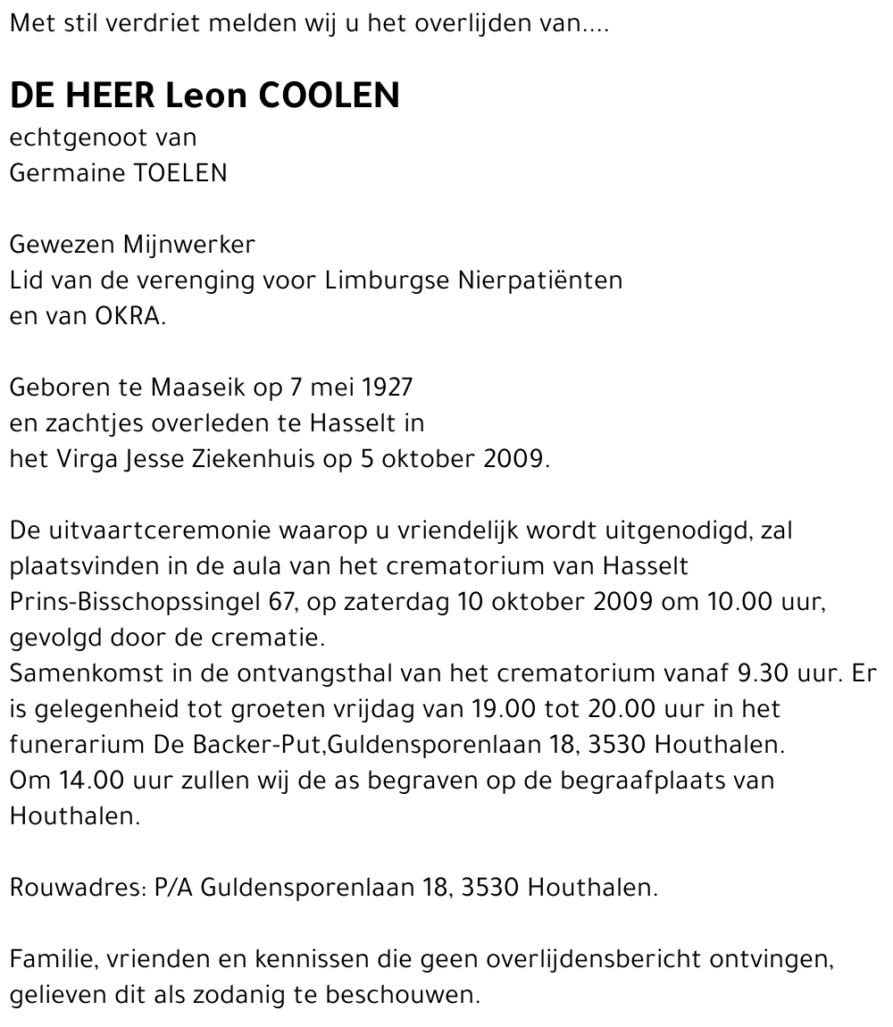 Leon COOLEN