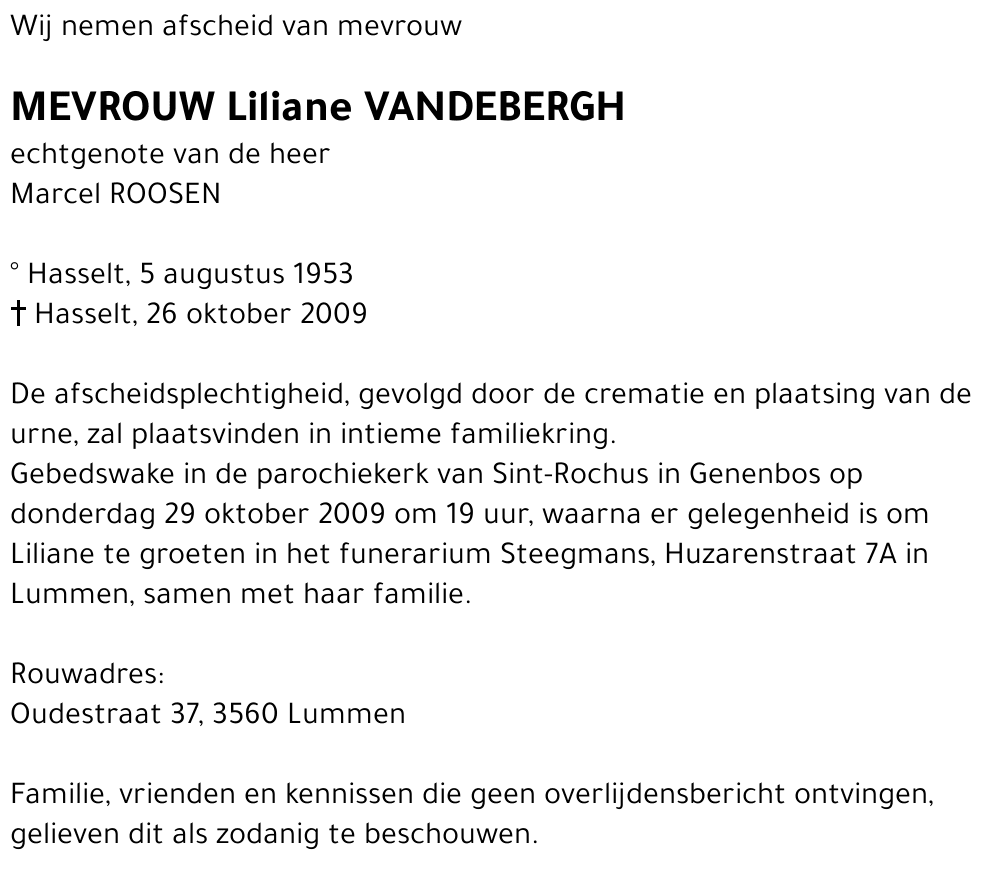 Liliane Vandebergh