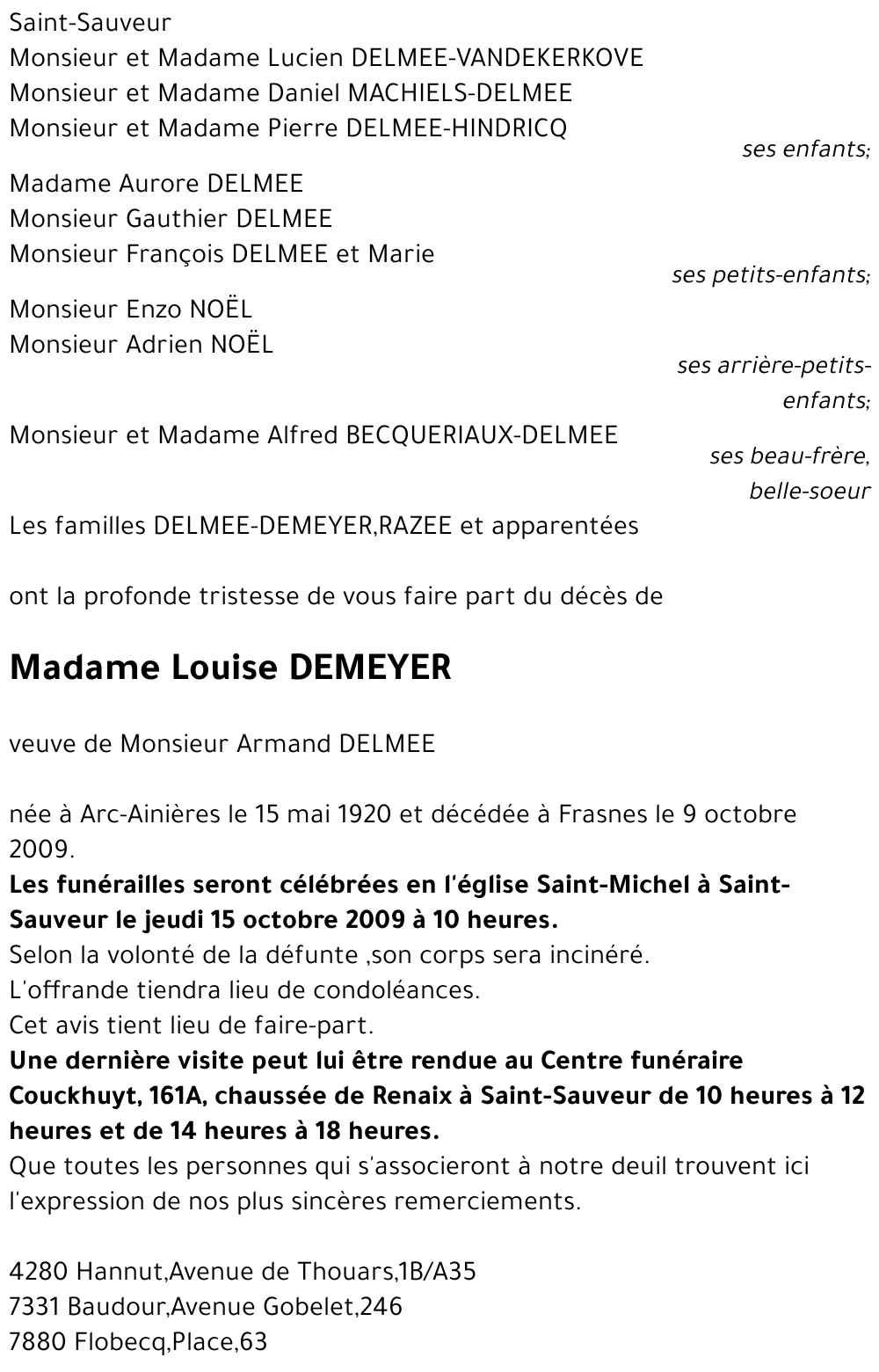 Louise DEMEYER