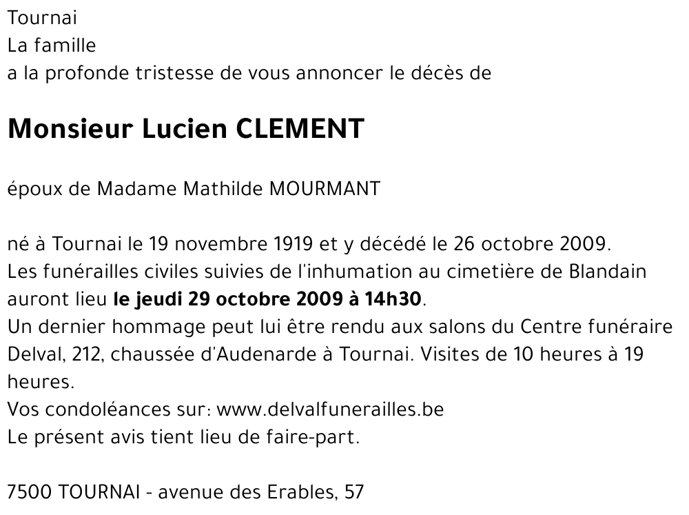 Lucien CLEMENT