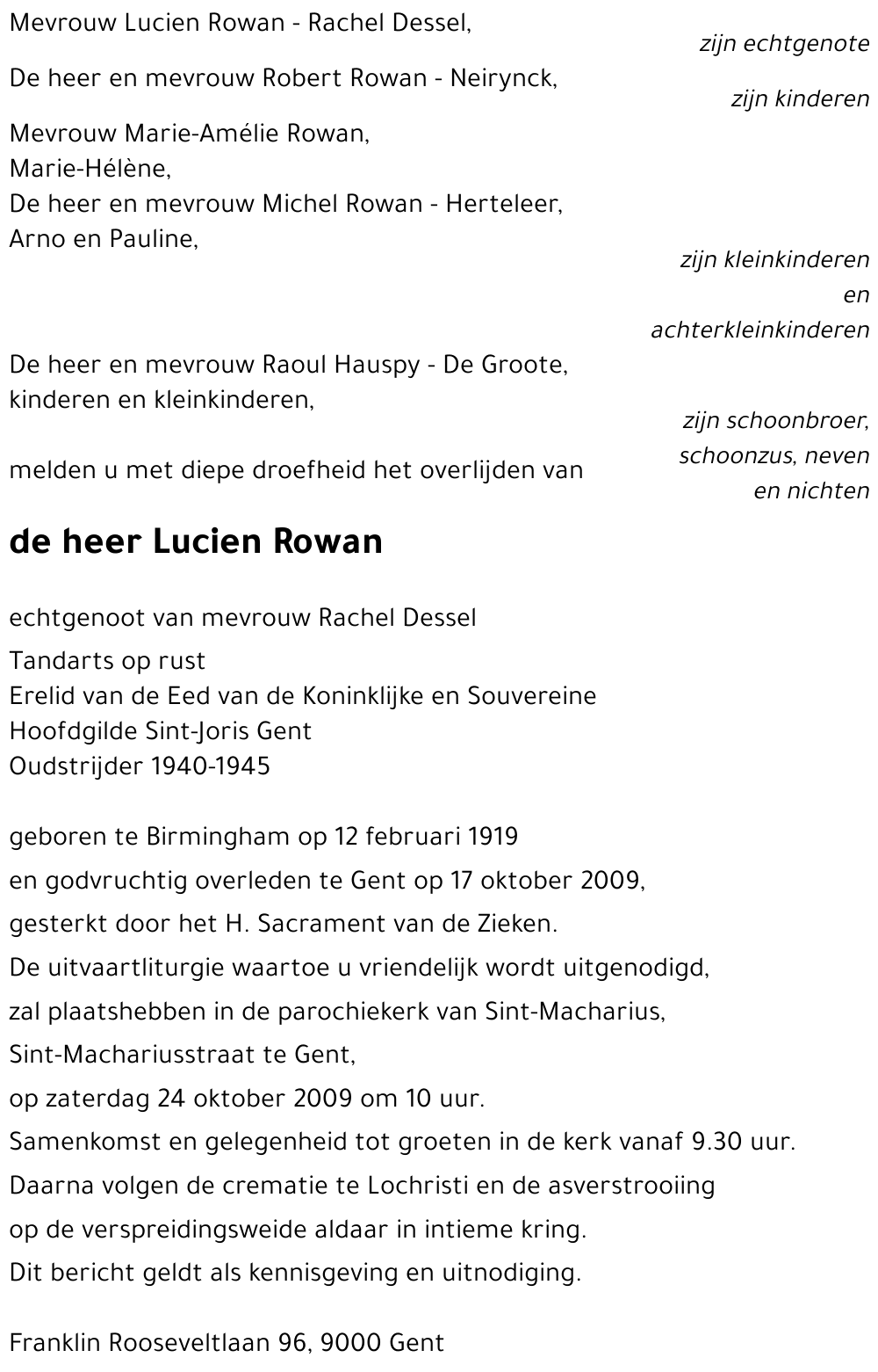 Lucien Rowan