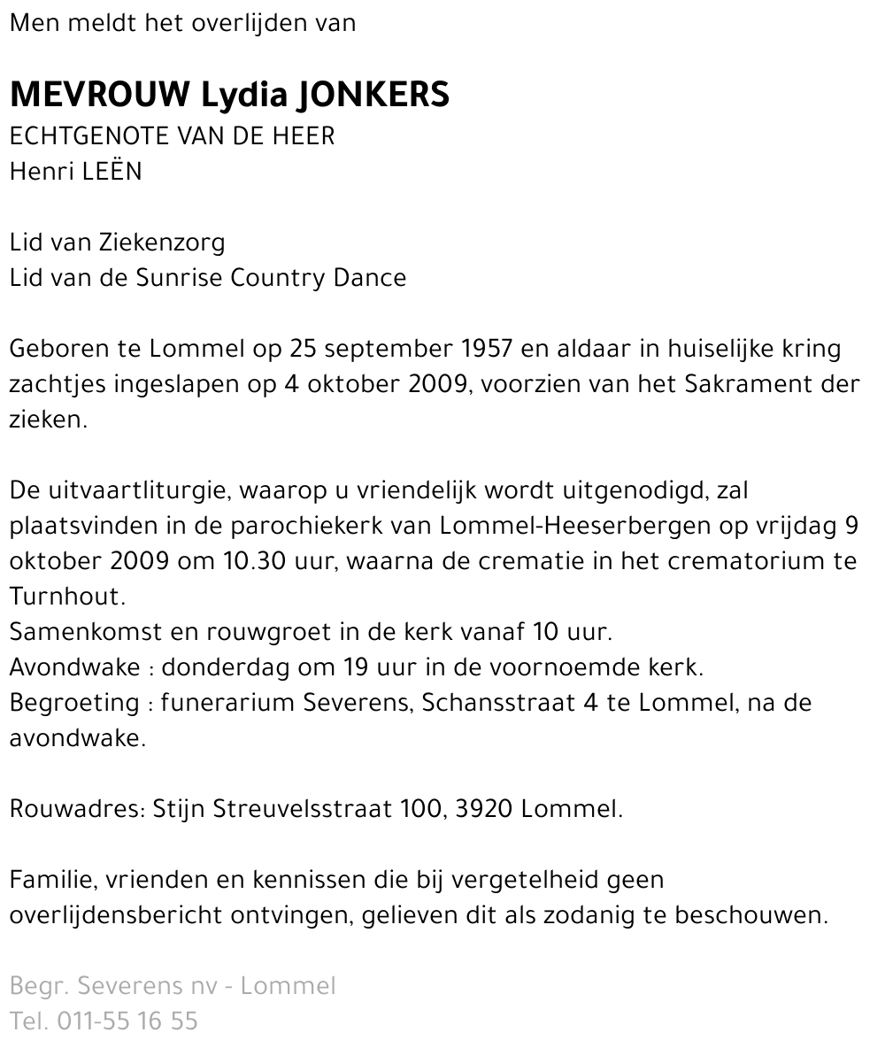 Lydia Jonkers