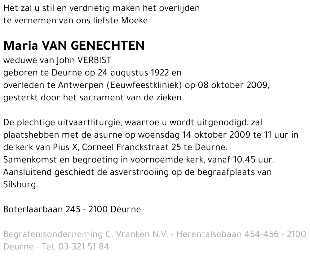 Maria Van Genechten