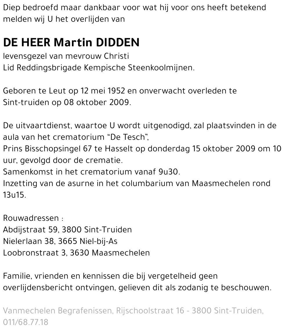 Martin DIDDEN