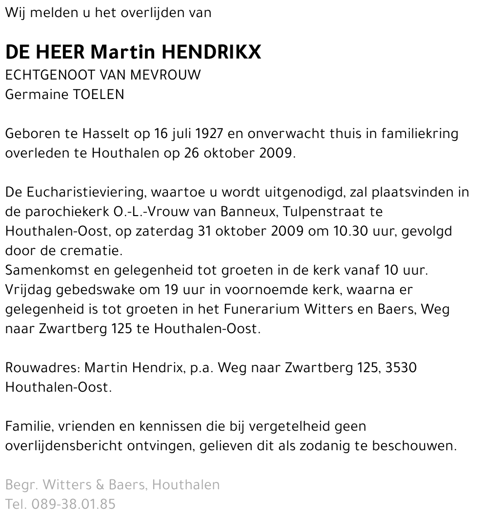 Martin Hendrikx