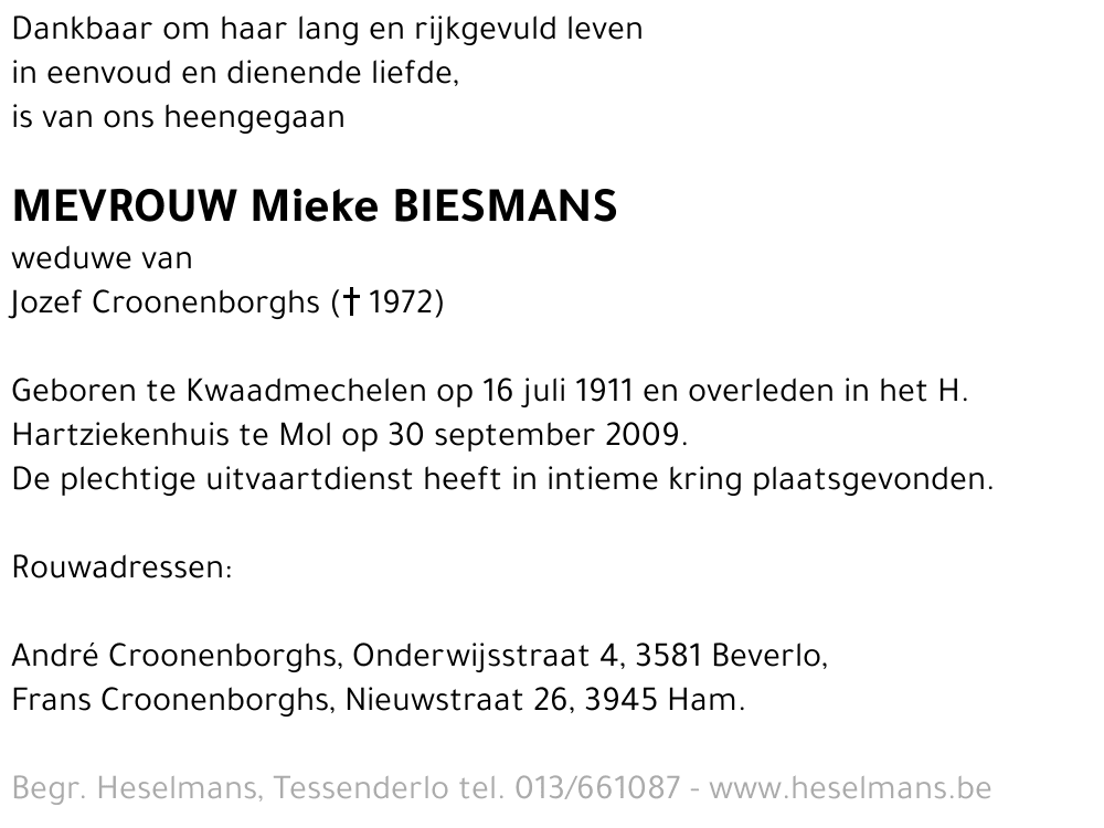 Mieke Biesmans