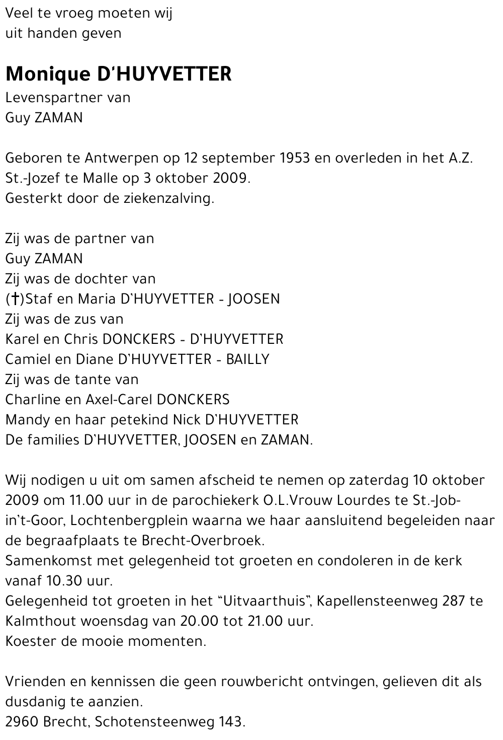 Monique D'Huyvetter