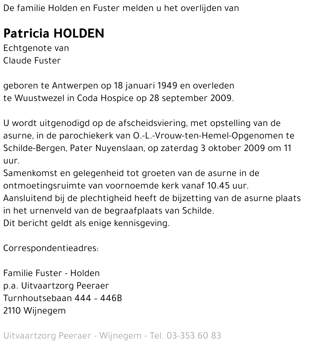 Patricia Holden