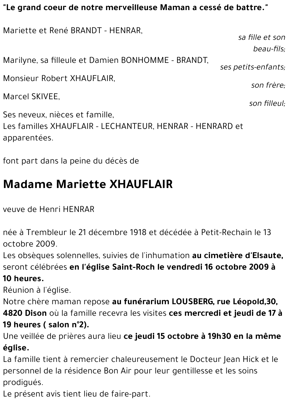 PetiiMariette XHAUFLAIR