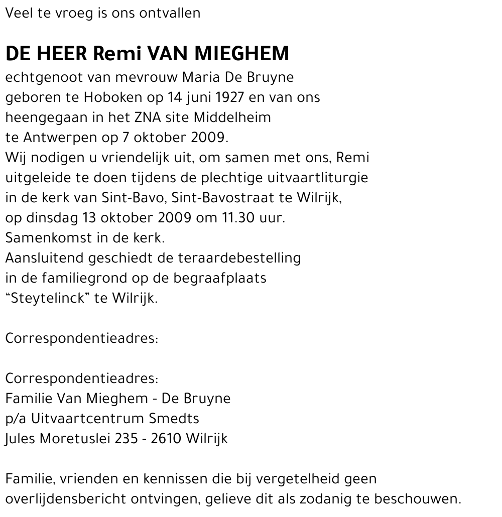 Remi Van Mieghem