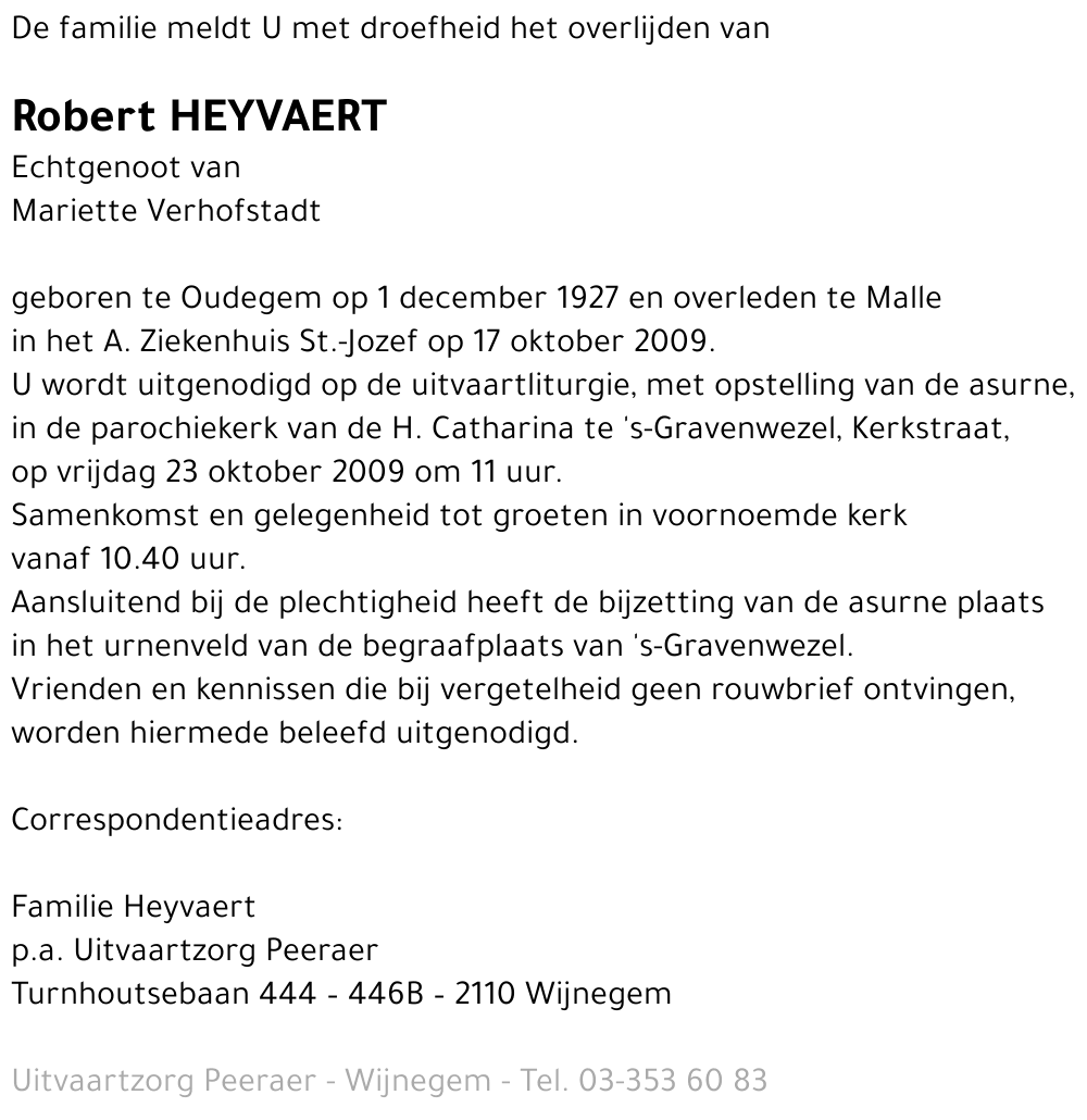 Robert Heyvaert