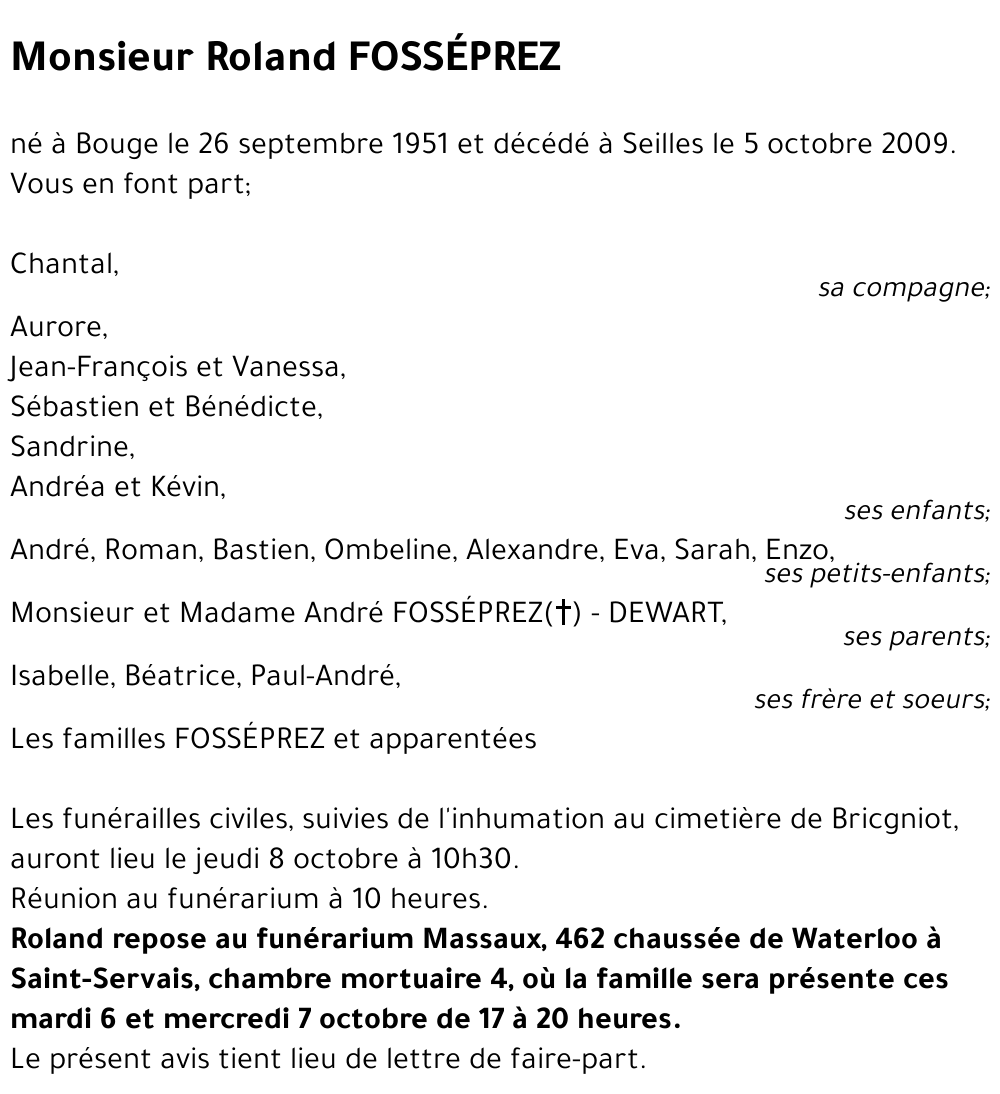 Roland FOSSÉPREZ