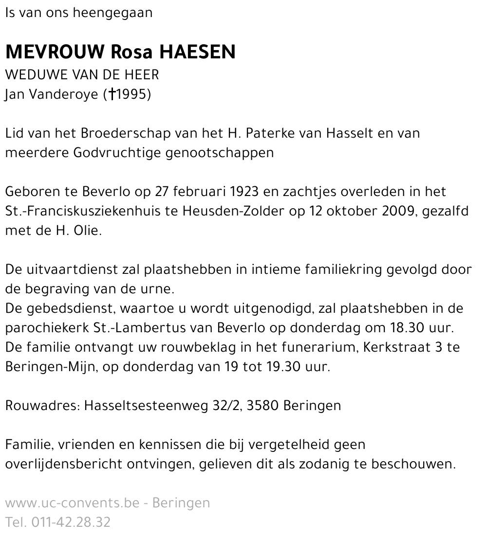 Rosa Haesen