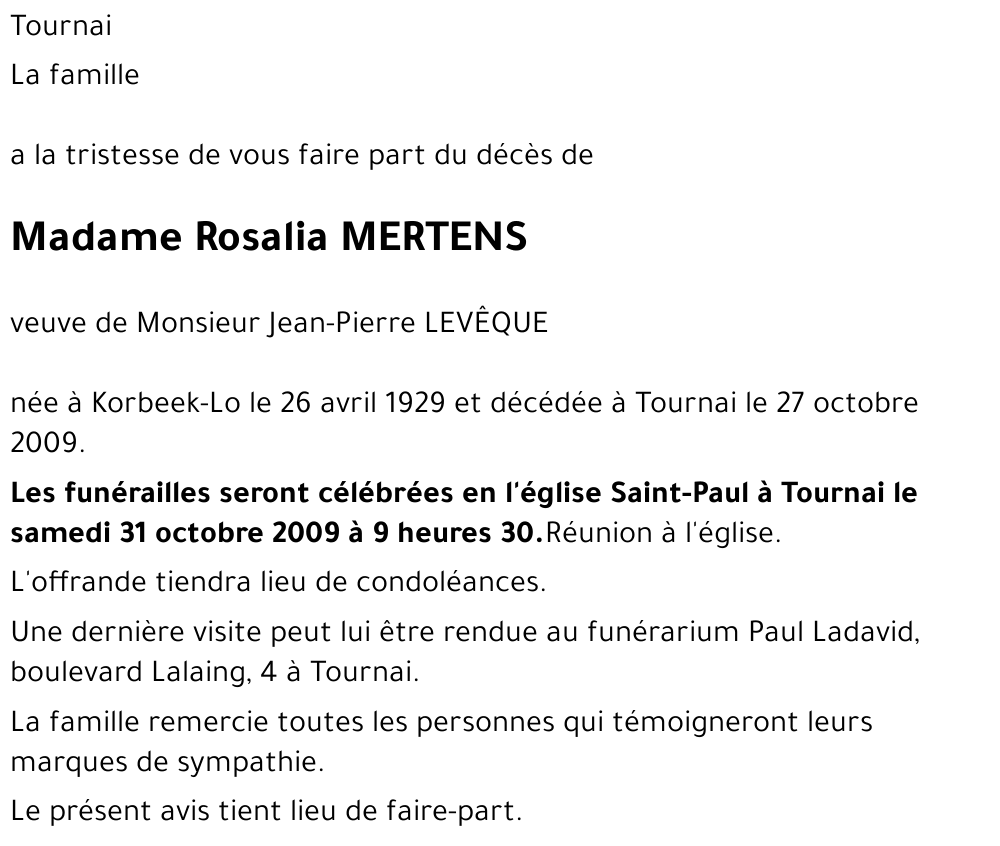 Rosalia MERTENS