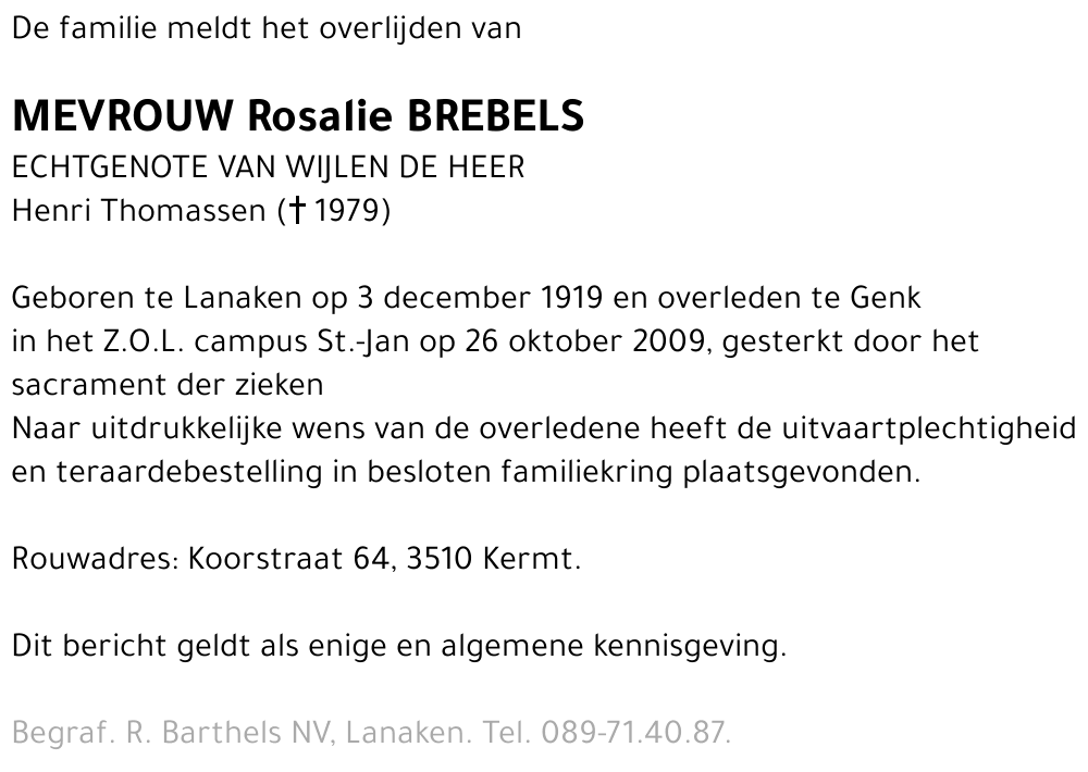 Rosalie Brebels