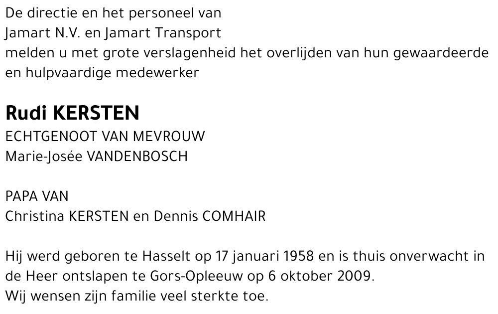 Rudi KERSTEN