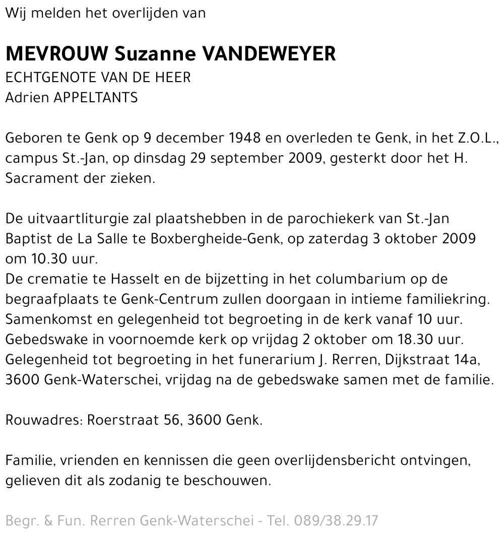 Suzanne Vandeweyer
