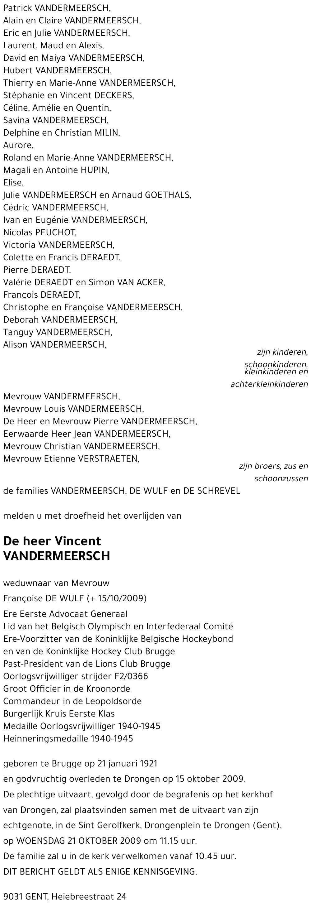 Vincent VANDERMEERSCH