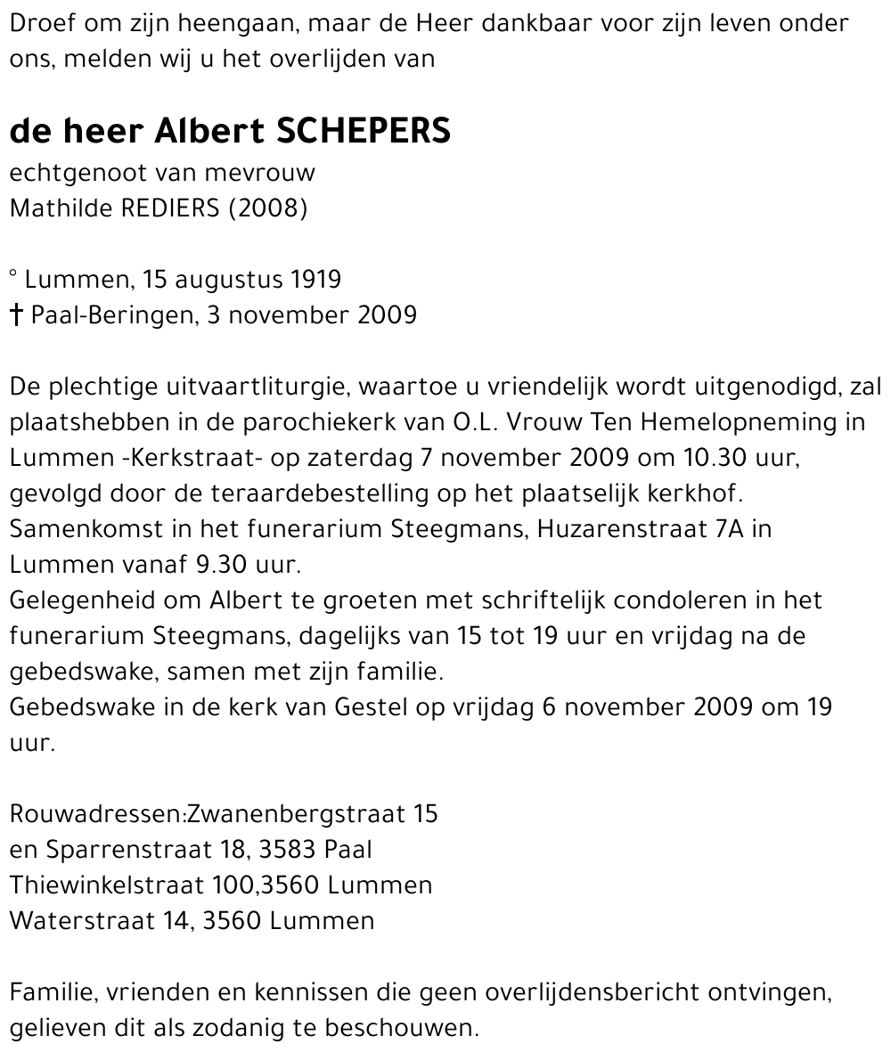 Albert Schepers
