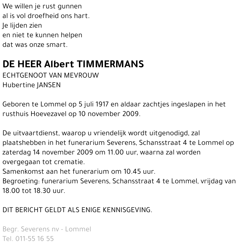 Albert Timmermans