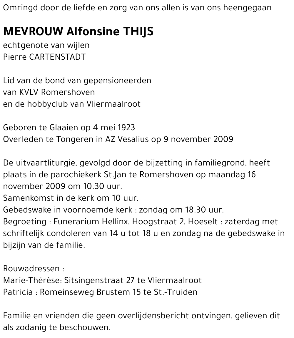 Alfonsine Thijs