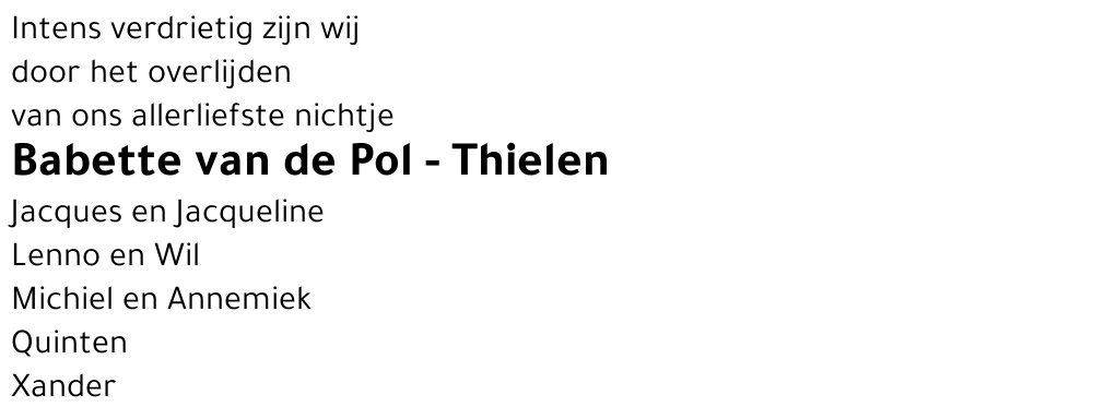Babette van de Pol-Thielen