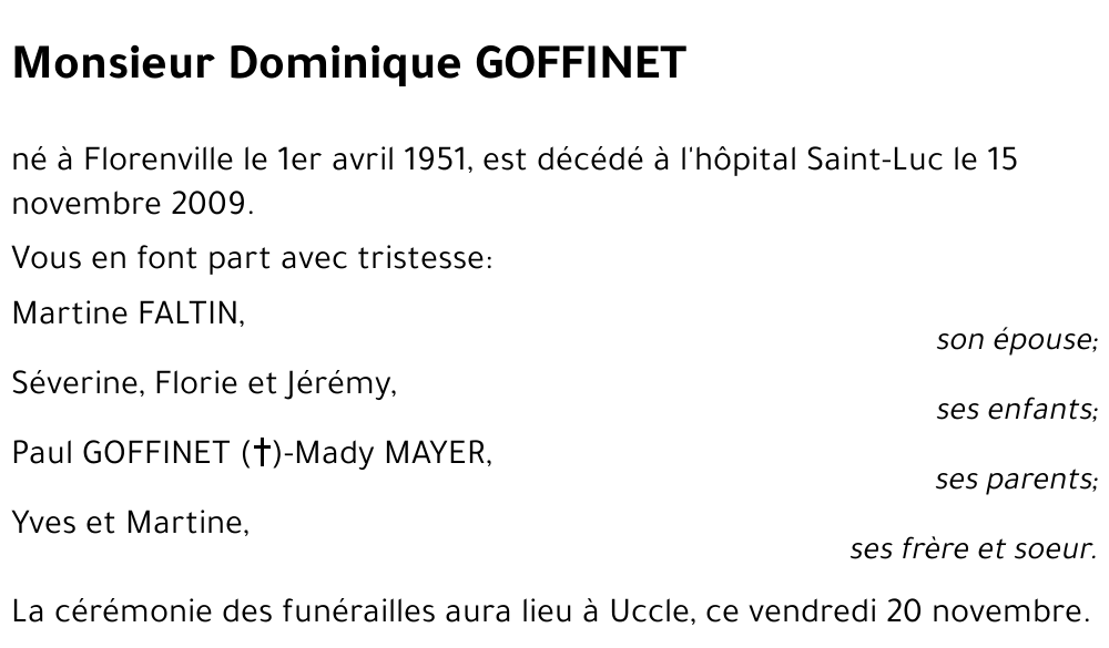 Dominique Goffinet