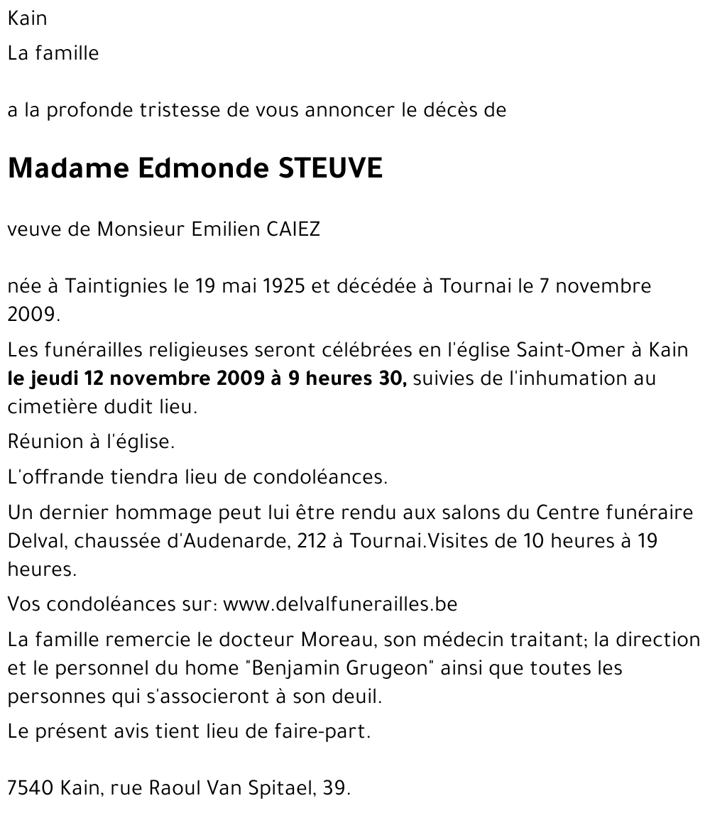 Edmonde STEUVE