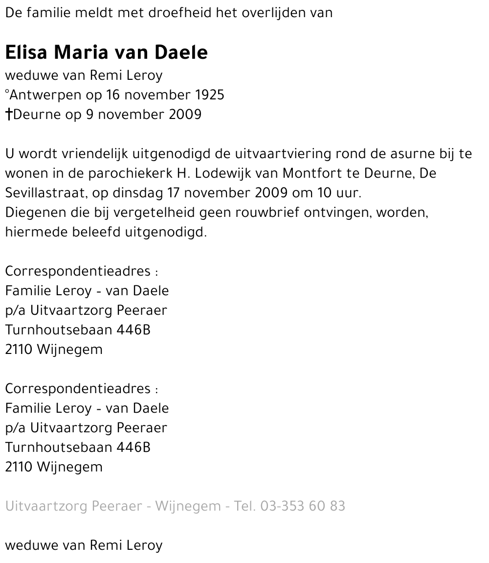 Elisa Maria van Daele