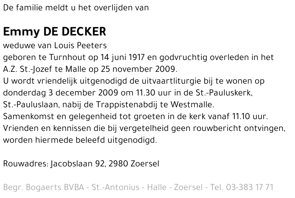 Emmy De Decker