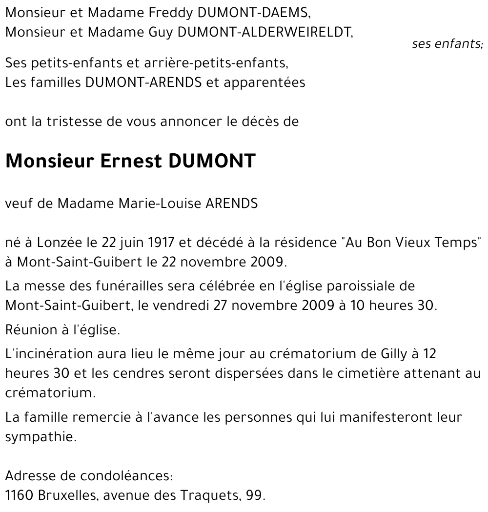 Ernest DUMONT