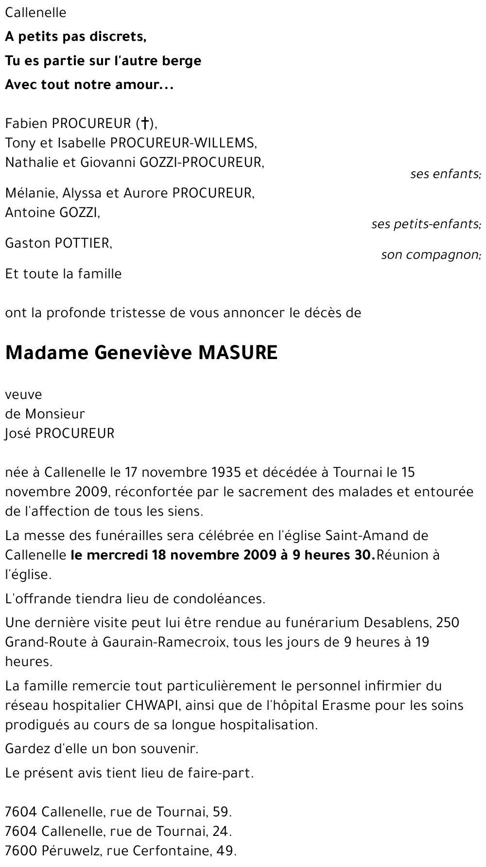 Geneviève MASURE
