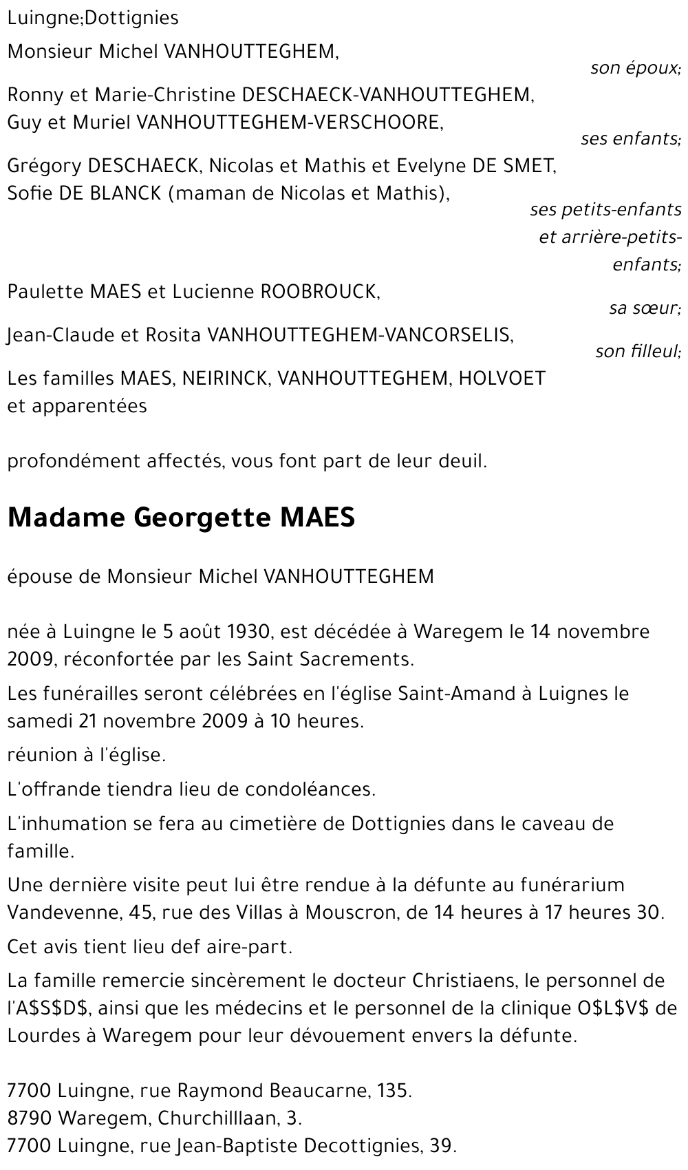 Georgette MAES