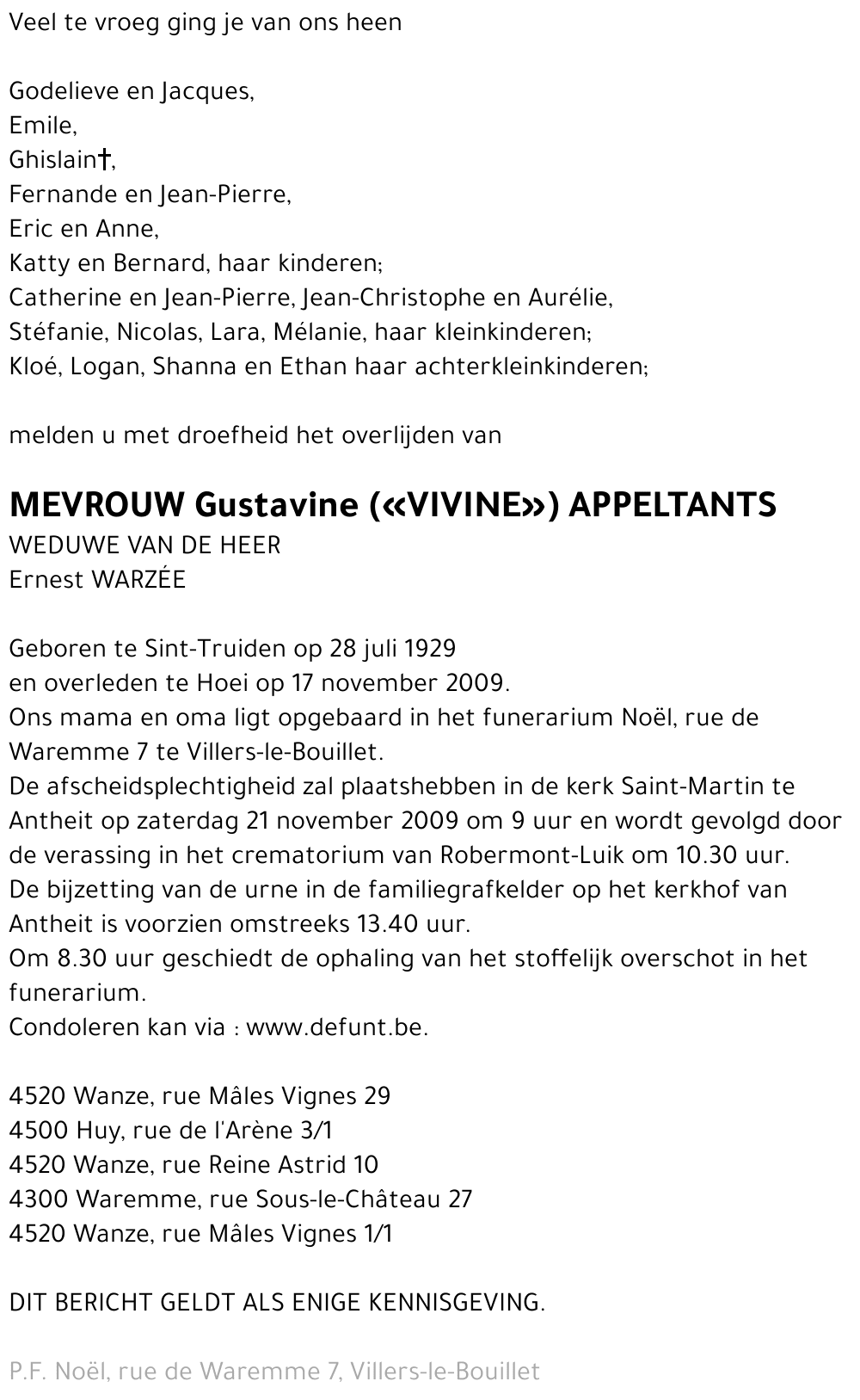 Gustavine Appeltants